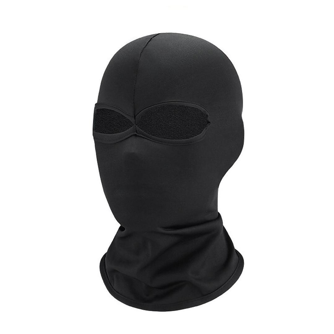 Тактическа балаклава с два отвора за очи, черна