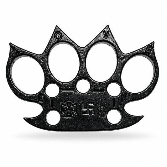 Черен метален бокс BlackAirsoft IRON FANG с 4 шипа