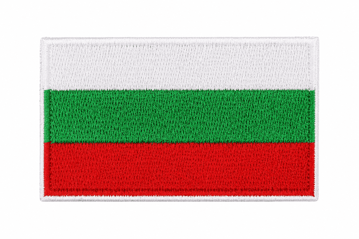 Нашивка българско знаме 6.3x3.8 см – термо лепяща без велкро