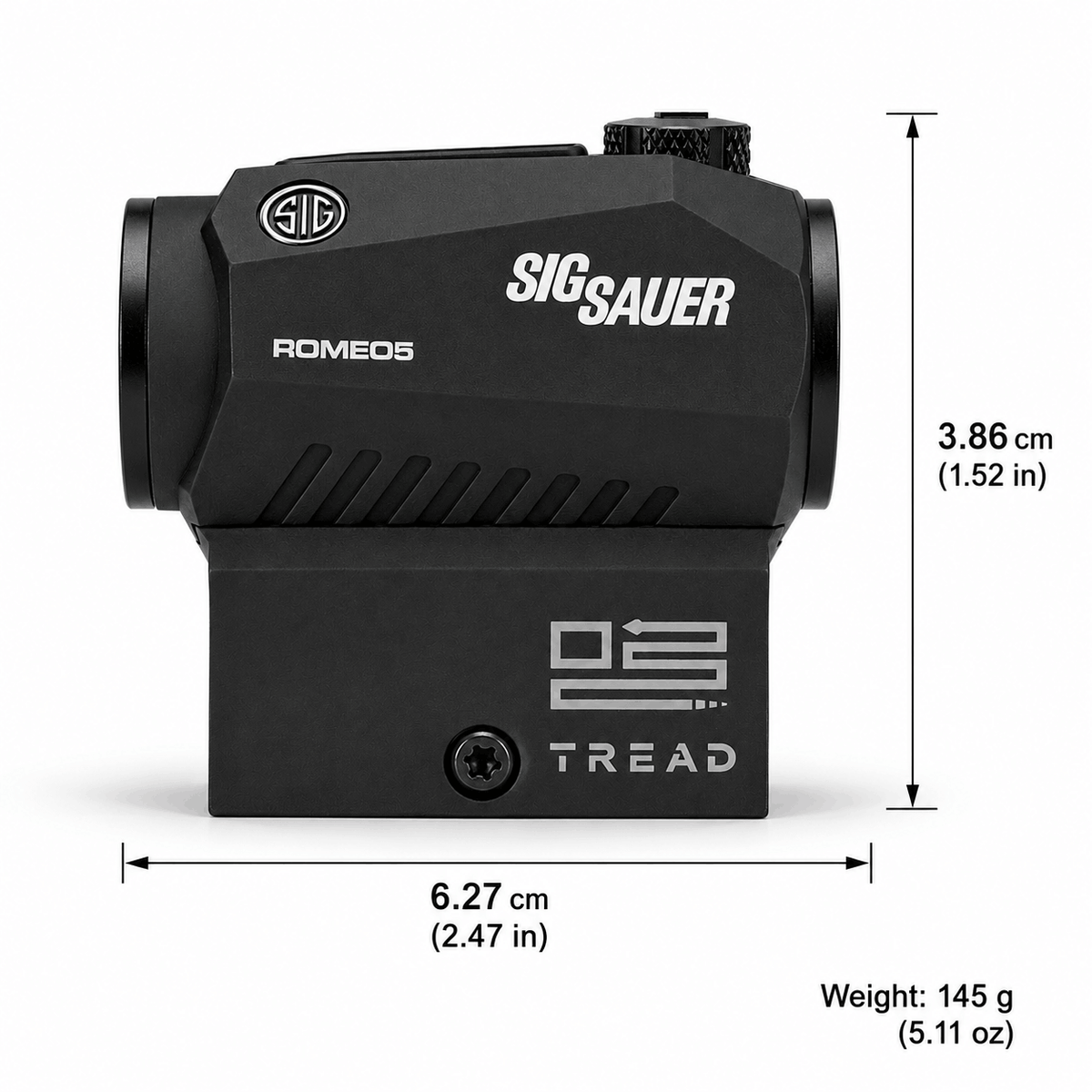Бързомер SIG Sauer ROMEO5 COMPACT 1x20mm 2 MOA Red Dot