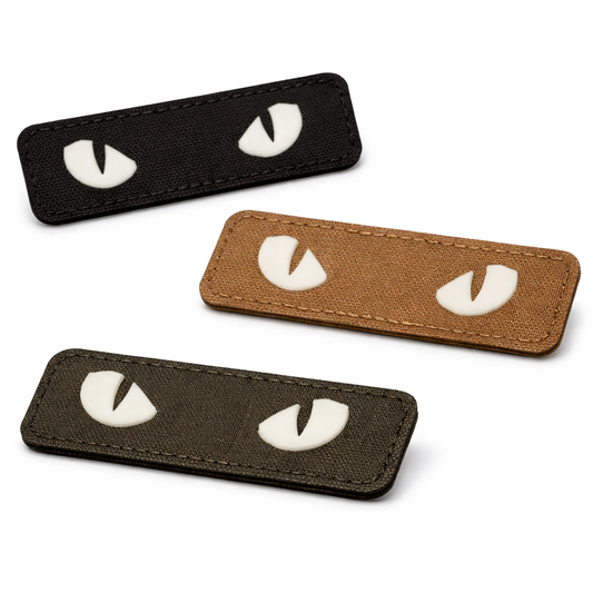 Тактическa светещa нашивка, пач „Котешки очи“ – Glow in the Dark