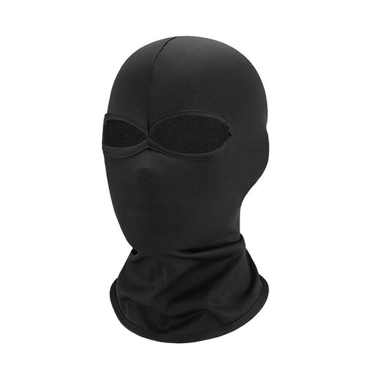 Taktikai maszk két szemnyílással, fekete