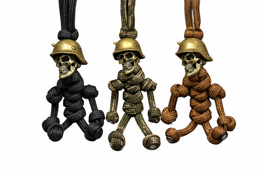 Taktikai kulcstartó Paracord Skull Soldier