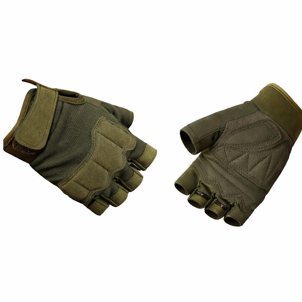 Тактически ръкавици без пръсти с подсилена защита